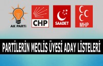 Partilerin Belediye Meclis Üyeleri Açıklandı